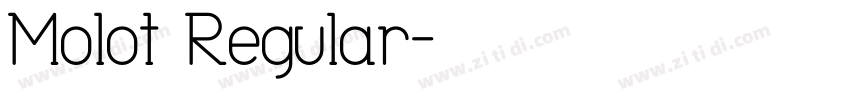 Molot Regular字体转换